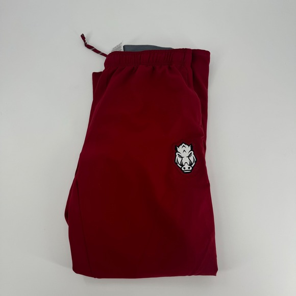 Nike Dri-FIT Arkansas Razorbacks Pants Mens M Training Gym Maroon - Picture 1 of 4
